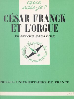 cover image of César Franck et l'orgue